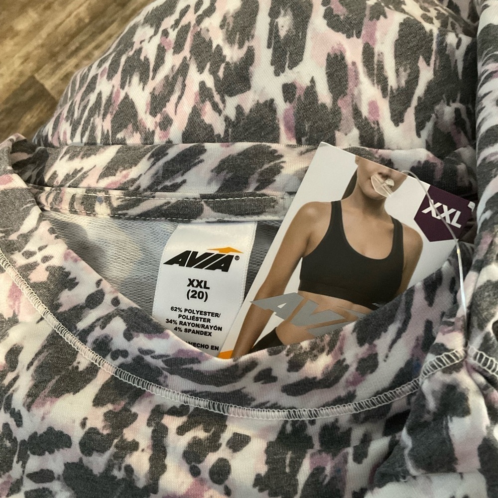 Animal print top by Avia. Size XXL. P2P 27”, length 24 1/2” - Picture 2 of 2